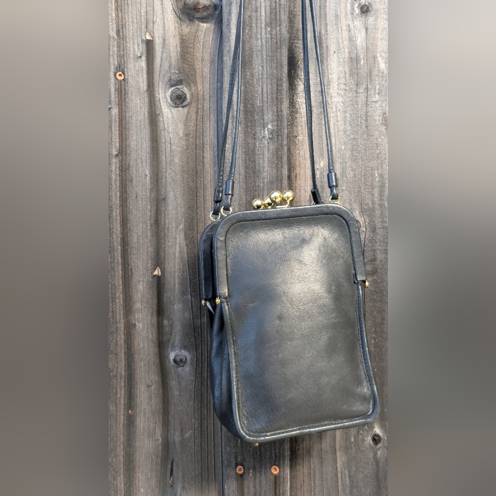 Coach Black Leather Crossbody Bag